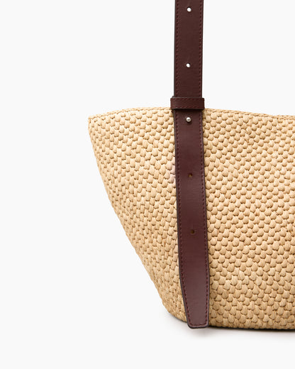 The Bianca Raffia Bag Small
