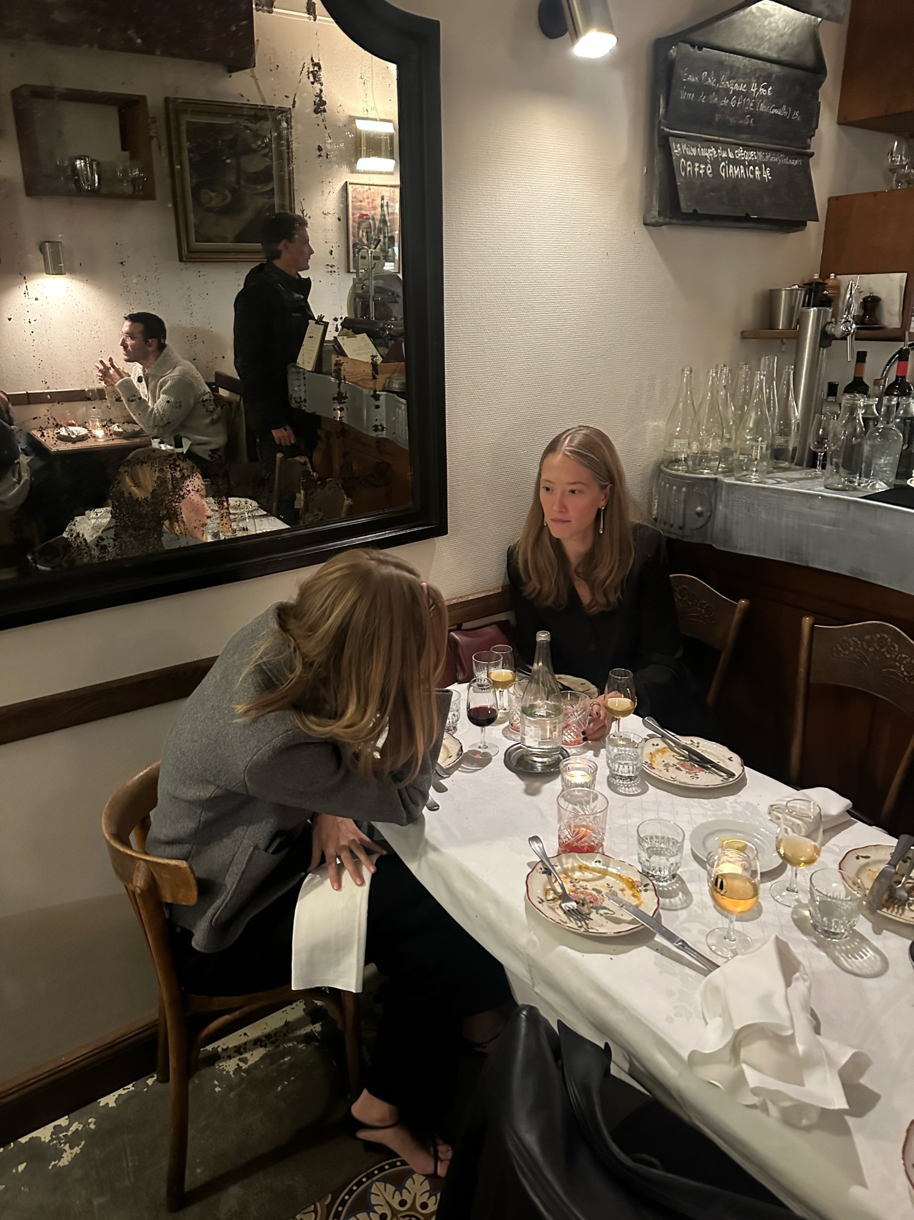 Racines, a small Italien restaurant in Paris. Located in a beautiful passageway. Food is amazing. All appetizers are delicious and their pasta dishes are big and hearty.