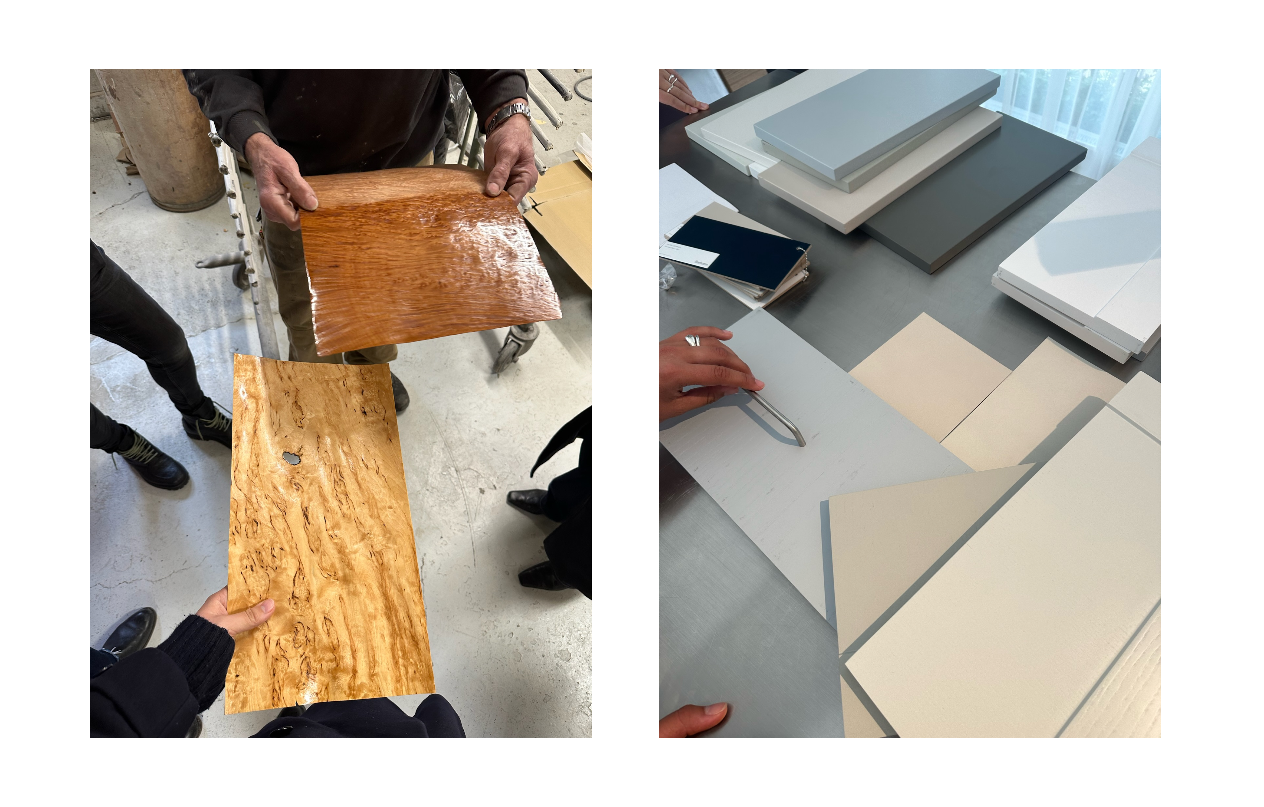 The process of choosing materials was never an easy choice! We were constantly back and forth, but luckily we were backed by the best team when taking the final decisions!